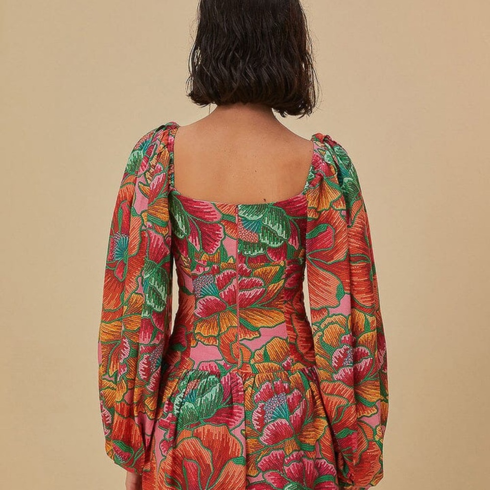 FARM Rio Colorful Floral Mini Dress - Picture 3 of 8